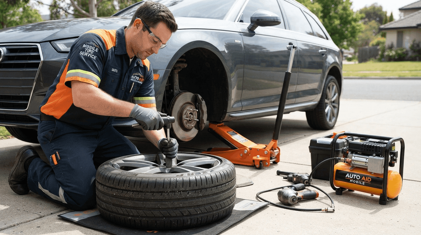 پنچرگیری لاستیک خودرو سیار